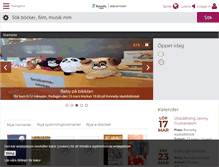 Tablet Screenshot of bibliotek.ronneby.se